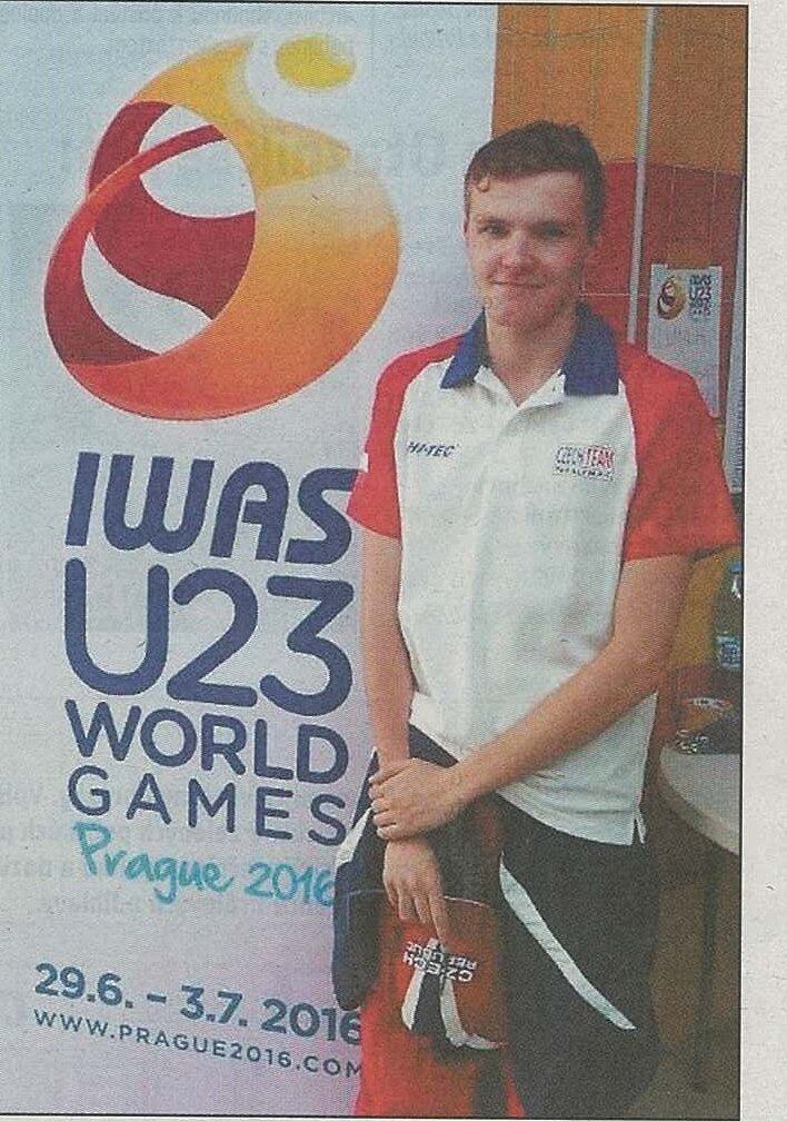 Martin Císař na Světových hrách handicapované mládeže v Praze 2016
